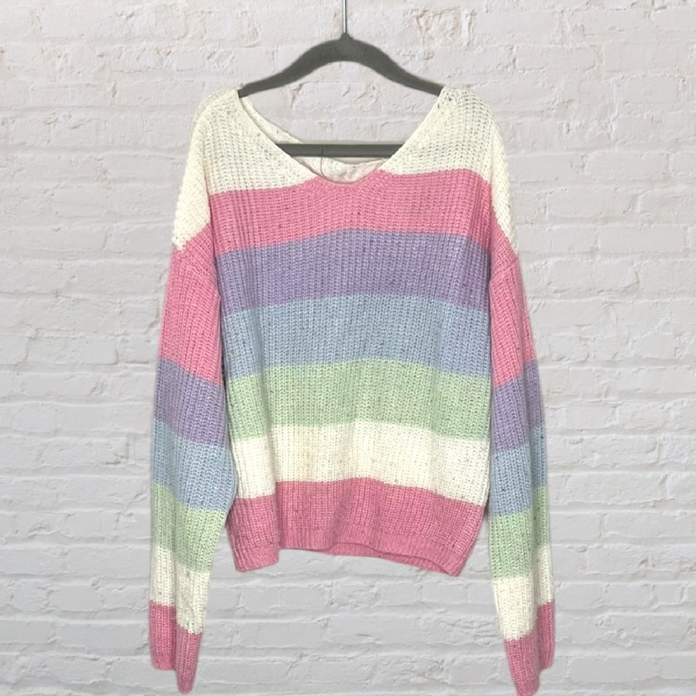 Urban Kids Pastel Stripe Sweater